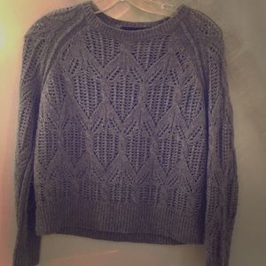 Gray cashmere sweater